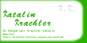 katalin krachler business card